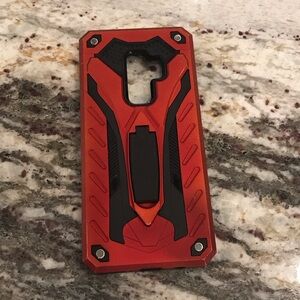 Rugged Red and Black Phone Case
